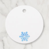 sneeuwvlok bedankjes labels (Voorkant)