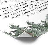 Sneeuwvlok Berg Baby Shower Zeg Niet Baby Spel Poster (Hoek)