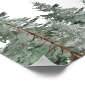 Sneeuwvlok Berg Geslacht Reveal Welkom Bord Poster (Hoek)