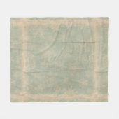  sneeuwvlok bijtende blauwgroen winterblauwe crème fleece deken (Voorkant (Horizontaal))