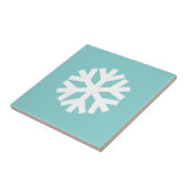 Sneeuwvlok blauw tegeltje (Zijkant)