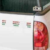 sneeuwvlok blij holla dagen bumpersticker (Op Truck)