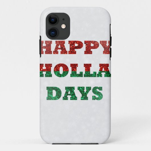 sneeuwvlok blij holla dagen Case-Mate iPhone case (Achterkant)