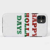 sneeuwvlok blij holla dagen Case-Mate iPhone case (Achterkant (horizontaal))