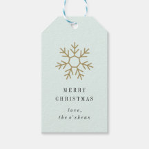 Sneeuwvlok Border Gift Label