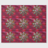 Sneeuwvlok boven Parijs Cadeaupapier (Vlak)