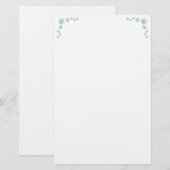 Sneeuwvlok briefpapier (Voorkant / Achterkant)