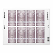 Sneeuwvlok Bronzen Folie Diamond Vakantie Wijnlabe Etiket (Full Sheet)