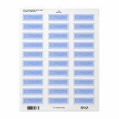 Sneeuwvlok Bruiloft Retouradres Label (Full Sheet)