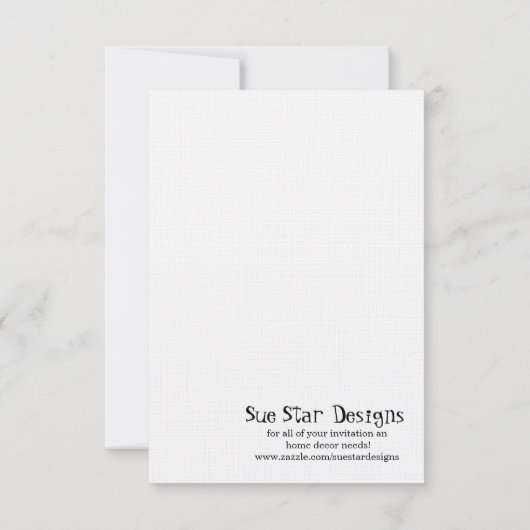 Sneeuwvlok bruiloft RSVP Kaart (Achterkant)