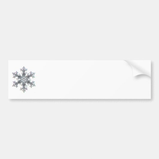 Sneeuwvlok Bumpersticker (Voorkant)