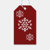 Sneeuwvlok Cadeaubijsluiter Cadeaulabel (Voorkant)