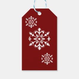 Sneeuwvlok Cadeaubijsluiter Cadeaulabel