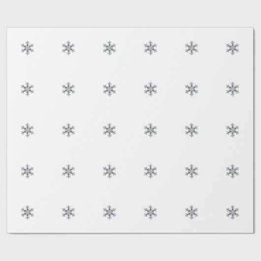 Sneeuwvlok Cadeaupapier (Vlak)