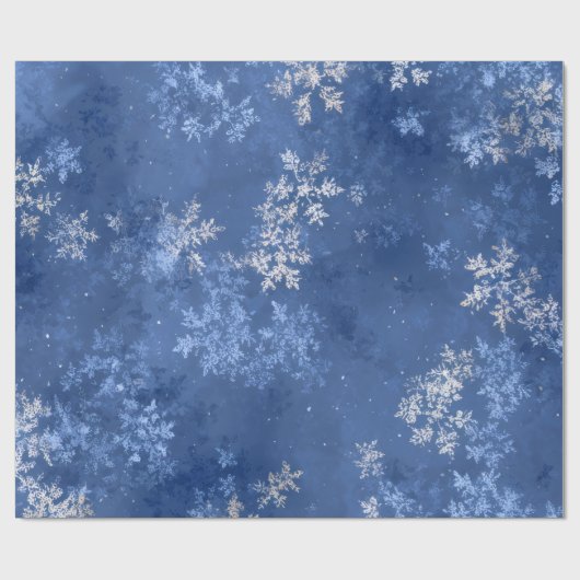 Sneeuwvlok Cadeaupapier (Vlak)