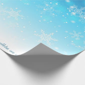 sneeuwvlok cadeaupapier (Hoek)