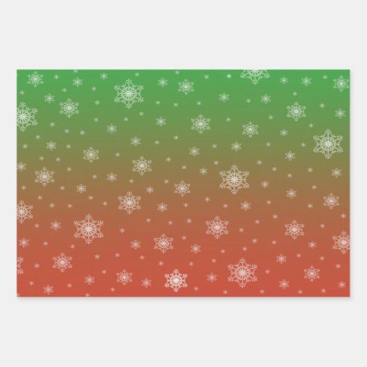 Sneeuwvlok cadeaupapier (Voorkant)