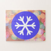 Sneeuwvlok Cirkel Kindvriendelijke Easy Puzzel (Horizontaal)