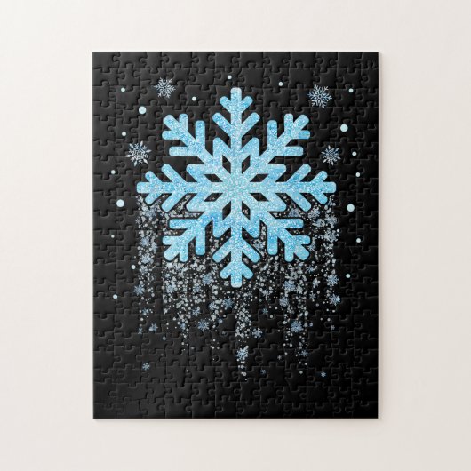 Sneeuwvlok Costuum Winter Kerst Matchend Legpuzzel (Verticaal)