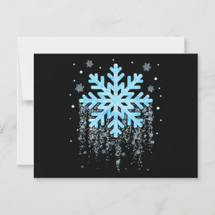 Sneeuwvlok Costuum Winter Kerst Overeenkomend Magnetische Uitnodiging