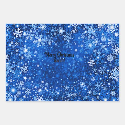Sneeuwvlok Custom Wrapping papieren vellen (Voorkant 2)