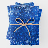 Sneeuwvlok Custom Wrapping papieren vellen (In situ)