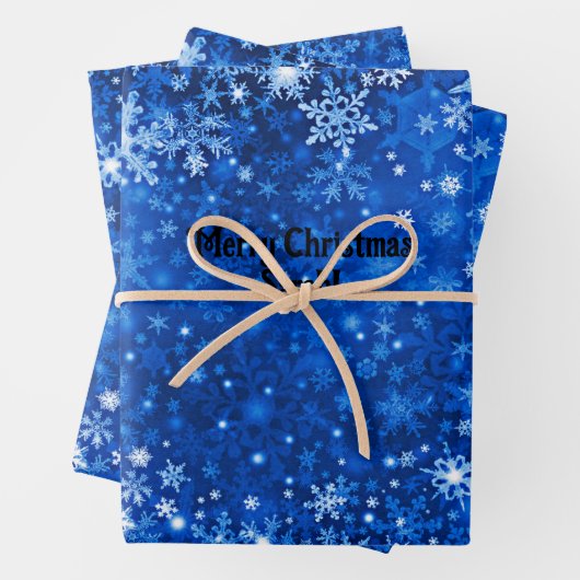 Sneeuwvlok Custom Wrapping papieren vellen (In situ)