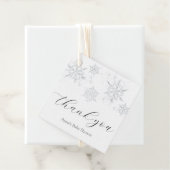 Sneeuwvlok Dank Je Taggen Bedankjes Labels (In situ)