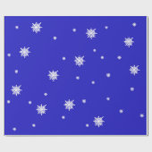 Sneeuwvlok Dans Patroon Cadeaupapier (Vlak)