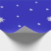 Sneeuwvlok Dans Patroon Cadeaupapier (Hoek)