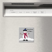 Sneeuwvlok de Sneeuwman Magneet (Insitu (Vaatwasser))
