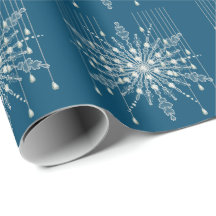 Sneeuwvlok diamant elegant winter blauw grijs