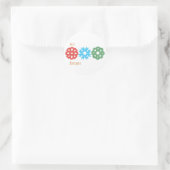 Sneeuwvlok driehoek cadeau labels (Tas)