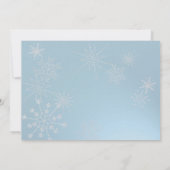 Sneeuwvlok Edelstenen/ Trouwen Kaart (Achterkant)