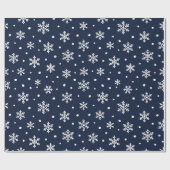 Sneeuwvlok Elegantie Cadeaupapier (Vlak)