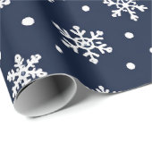 Sneeuwvlok Elegantie Cadeaupapier (Rol Hoek)