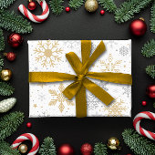 Sneeuwvlok en cirkel Kerstmis Cadeaupapier