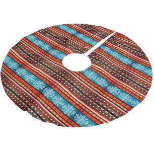 Sneeuwvlok en geometrisch patroon Cozy Kerstboom Rok