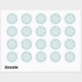 Sneeuwvlok Envelop en Gift Bag Stickers (Vel)