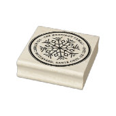  sneeuwvlok familienaam & retouradres rubberstempel (Stempel)