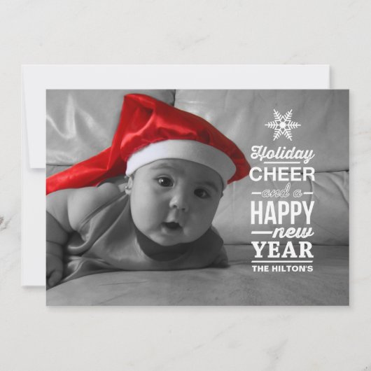 sneeuwvlok feestdagenkaart (Voorkant)