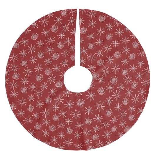 Sneeuwvlok feestelijke kerst kerstboom rok (Voorkant)