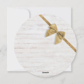 Sneeuwvlok Foto Collage Krans Groen & Wit Hout Feestdagenkaart (Achterkant)