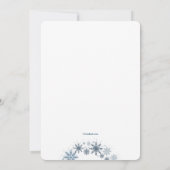 Sneeuwvlok Foto Geboorteaankondiging Aankondiging (Achterkant)