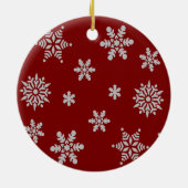 Sneeuwvlok Foto Kerst Ornament (Achterkant)