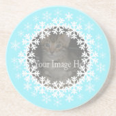 Sneeuwvlok Foto Onderzetters (Voorkant)