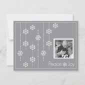 Sneeuwvlok Foto Op Maat Kerstkaarten Feestdagenkaart (Voorkant)