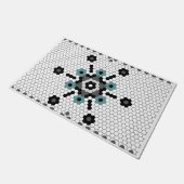 Sneeuwvlok Fun Winter Boerderij Tegel Pattern Deurmat (Schuin)