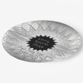 Sneeuwvlok (gepersonaliseerde foto Bord) Papieren Bordje (Gekanteld)