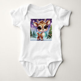 Sneeuwvlok Glitter Baby Rendier Romper